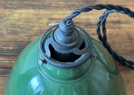 ホーローランプシェード（Green）　S-791①