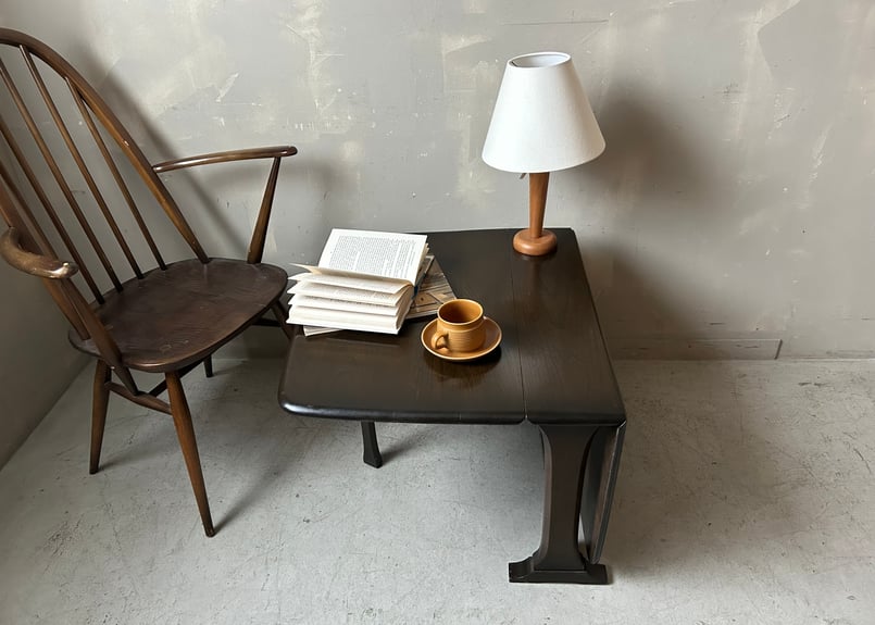 ERCOL アーコール ドロップリーフコーヒーテーブル（ダーク） S