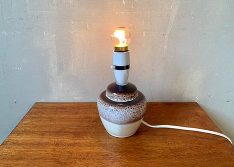 ビンテージ 陶器 テーブルランプ（ランプシェード付き)　S-2401-50