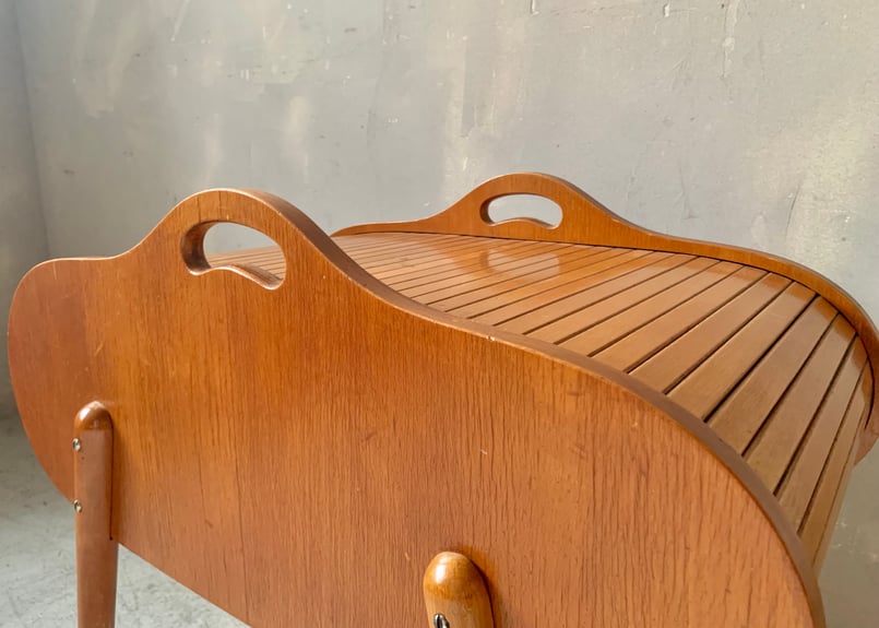 木製ロールアップソーイングボックス（蛇腹扉） S-2312-15