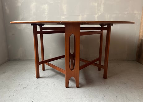Jentique ジェンティーク　チーク ゲートレッグテーブル(オーバル)S-2401-39