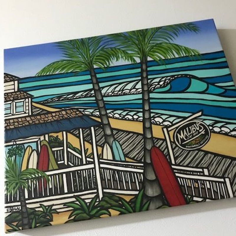 ヘザーブラウン South Point サウスポイント アート絵画額セット