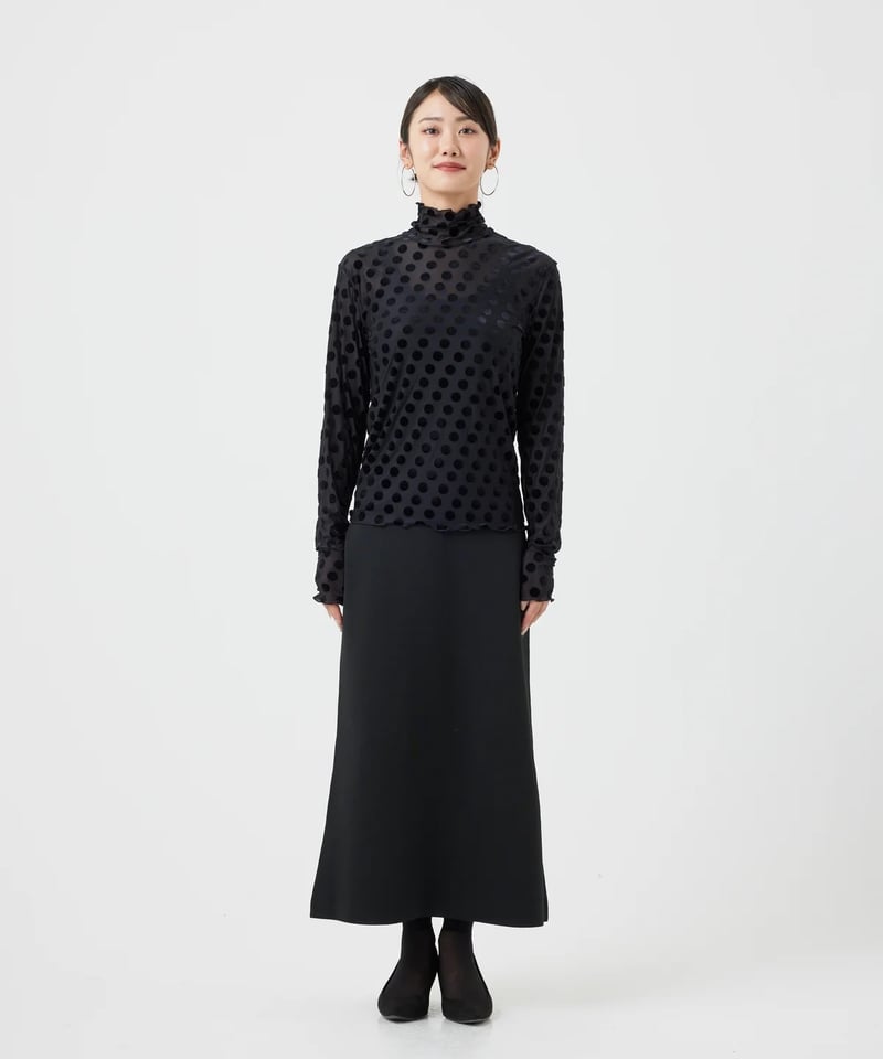 IENA TORRAZZO DONNA ブラウス ドット 長袖 シアー Free torrazzo donna（トラッゾドンナ）】ドットシアートップス | nulla online