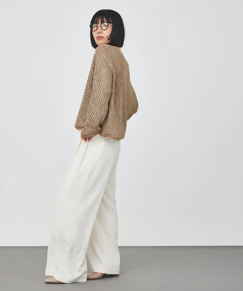 torrazzo donna（トラッゾドンナ）】ファンシーヤーンスパングルニット