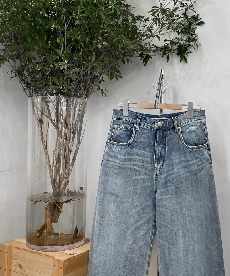 cafune（カフネ）】ソフトコクーンデニムパンツ | nulla online
