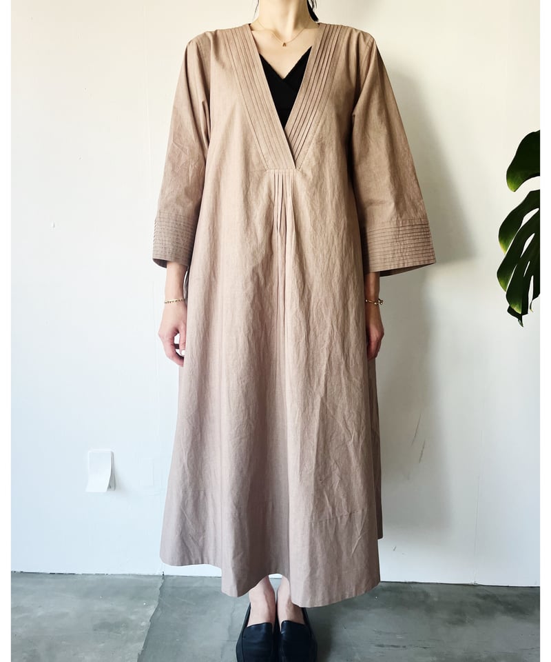 Ample 　刺繍ロングワンピース　torrazzo donna スコットクラブ torrazzo donna （トラッゾドンナ）】カフタン風 ロングワンピース