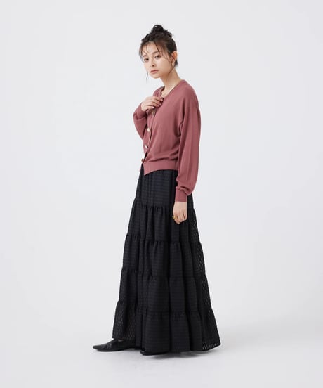 【torrazzo donna（トラッゾドンナ）】ジオメタリックフレアースカート