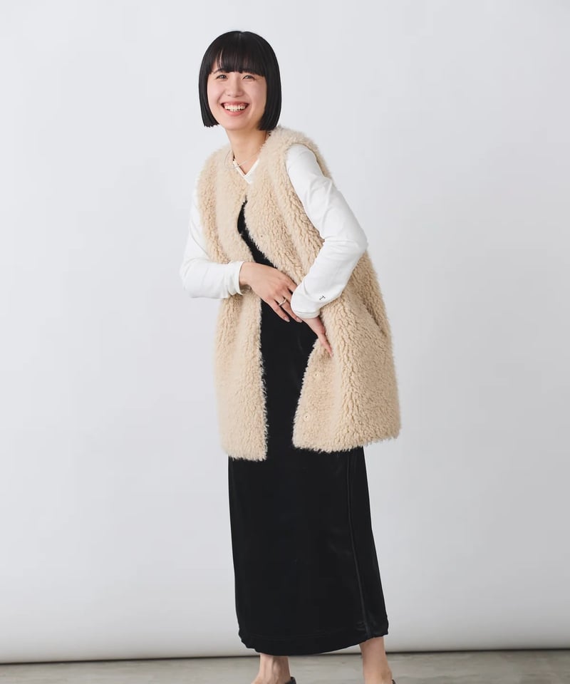 torrazzo donna（トラッゾドンナ）】エコムートン×ボアリバーシブル 
