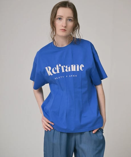 【HERENCIA（ヘレンチア）】Reframeロゴ タックTシャツ