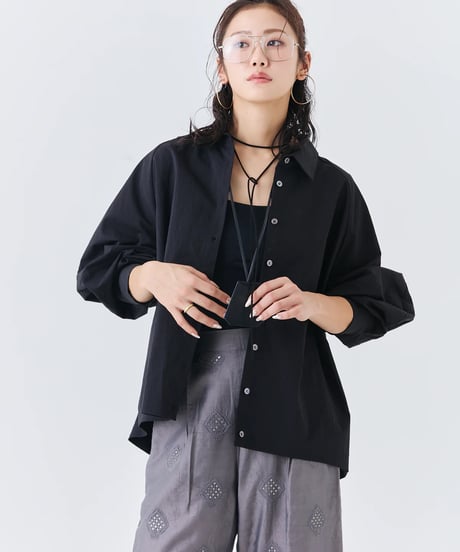 【torrazzo donna（トラッゾドンナ）】バルーンスリーブシャツ