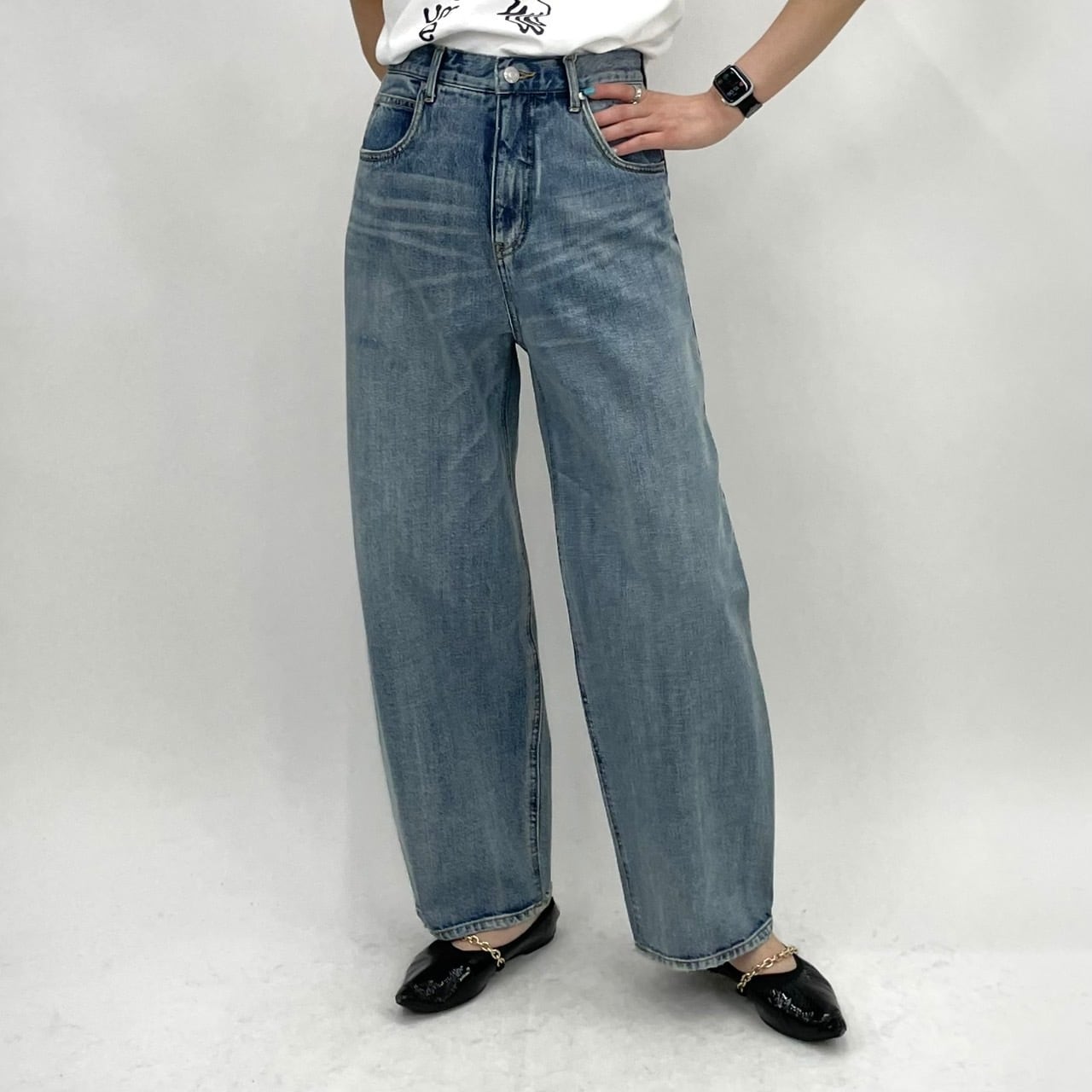 cafune（カフネ）】ソフトコクーンデニムパンツ | nulla online