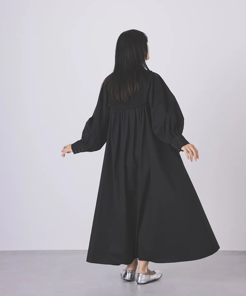 torrazzo donna（トラッゾドンナ）】ブロード布帛マキシワンピース 