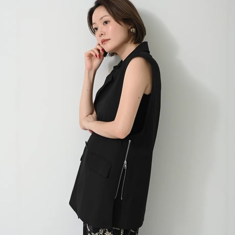 HERENCIA ヘレンチア　裾異素材ドッキング フレンチスリーブ ワンピース HERENCIA ヘレンチア 裾異素材ドッキング フレンチスリーブ