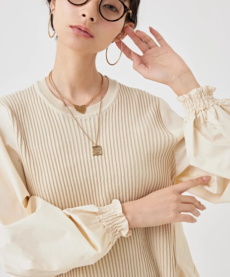 タグ付き新品＊TORRAZZO DONNA ドルマンニット　定価1.5万 Torrazzo donna】トラッゾドンナ グリッターニットトップス | MANO