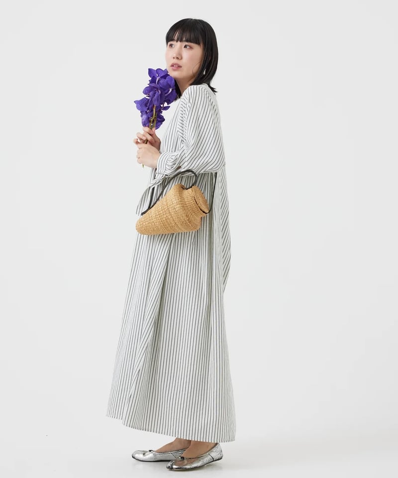 タグ付き TORRAZZO DONNA ストライプカフタンワンピース torrazzo donna（トラッゾドンナ）】ストライプワンピース