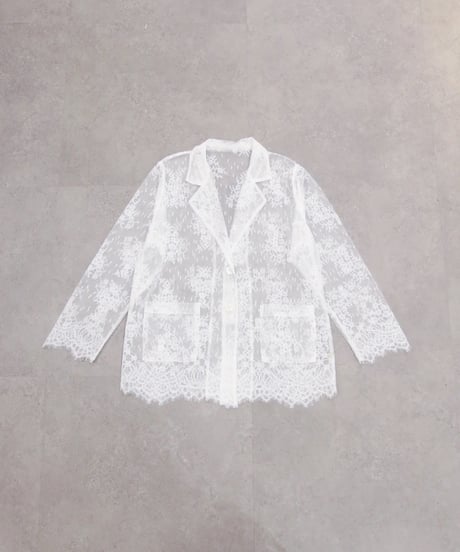 【torrazzo donna（トラッゾドンナ）】フローラルラッセルレースジャケット