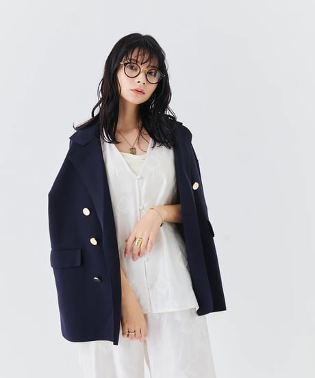 【torrazzo donna（トラッゾドンナ）】インド刺繍レイヤード２WAYトップス