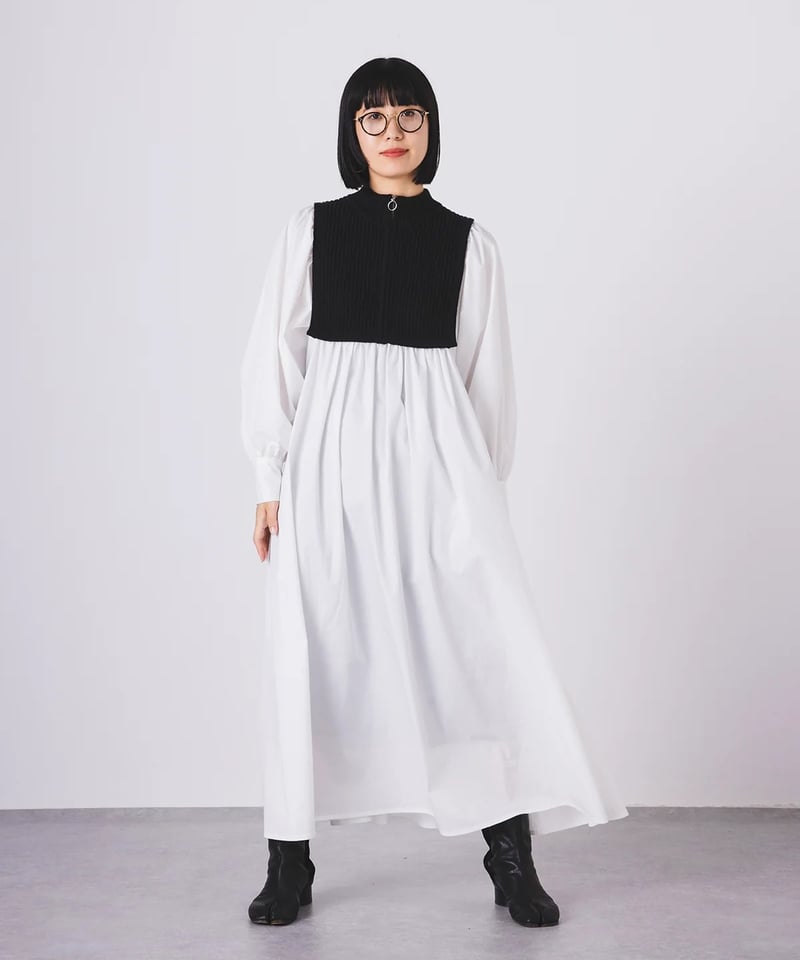 torrazzo donna（トラッゾドンナ）】ブロード布帛マキシワンピース 