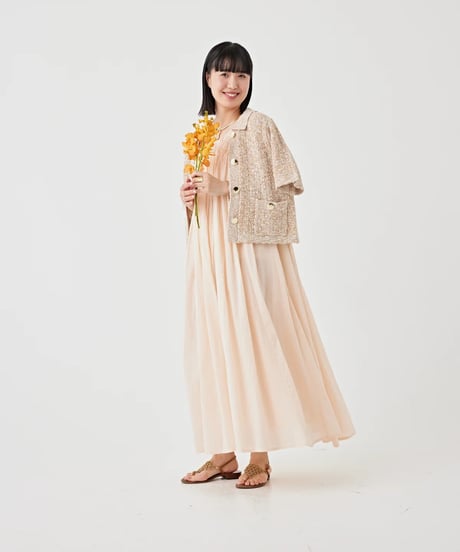 【torrazzo donna（トラッゾドンナ）】ミックスヤーンコンパクトジャケット