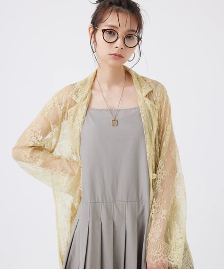 【torrazzo donna（トラッゾドンナ）】フローラルラッセルレースジャケット