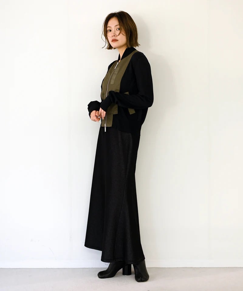 HERENCIA（ヘレンチア）】ニットドッキング ブルゾン | nulla online