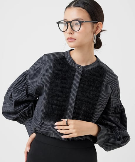 TORRAZZO DONNA フローラルシアーフリルトップス　ブラック　タグ付き 楽天市場】torrazzo donna（シャツ・ブラウス｜トップス