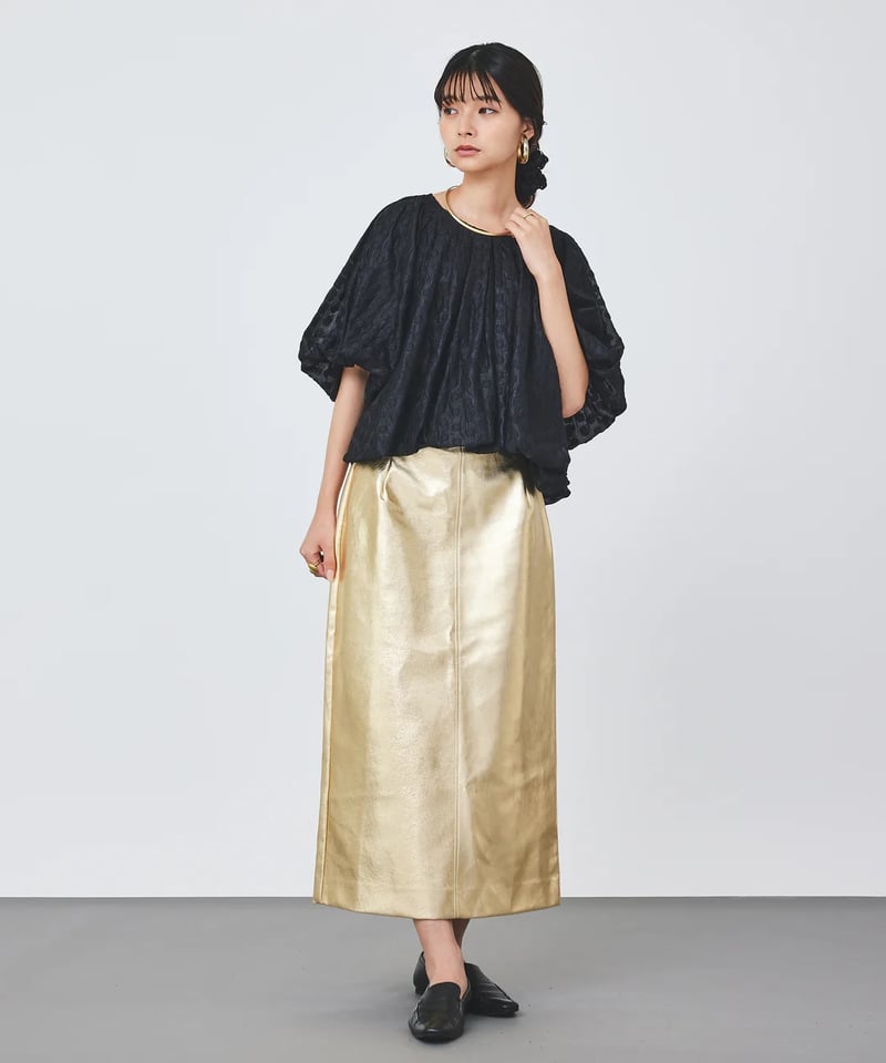 obli オーガンジードットバルーンブラウス 優待価格[TORRAZZO DONNA]ドットオーガンジーバルーンブラウス