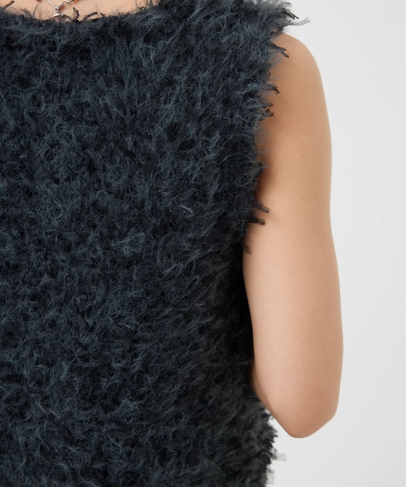 torrazzo donna（トラッゾドンナ）】ファンシーヤーンニットビスチェ