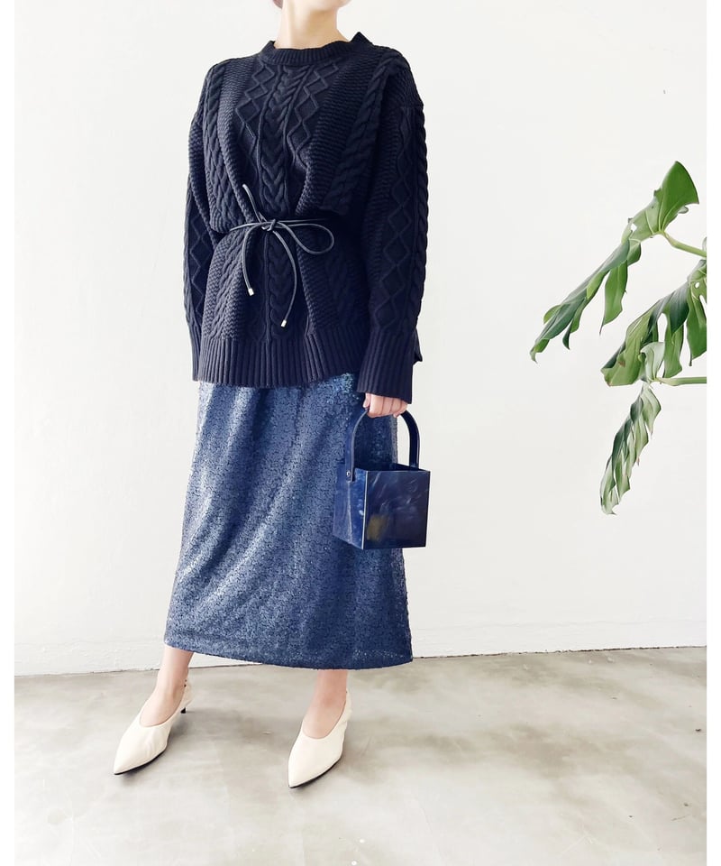 IENA 【TORRAZZO DONNA/トラッゾドンナ】リブ*ドットニット Torrazzo Donna（トラッゾドンナ） ニット ポロシャツ 6262-462