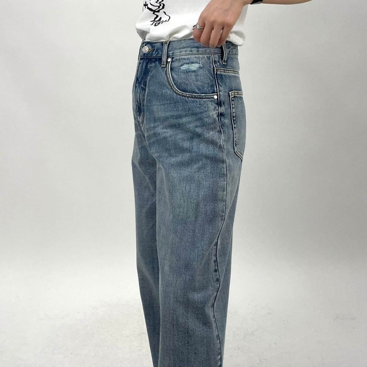 cafune（カフネ）】ソフトコクーンデニムパンツ | nulla online