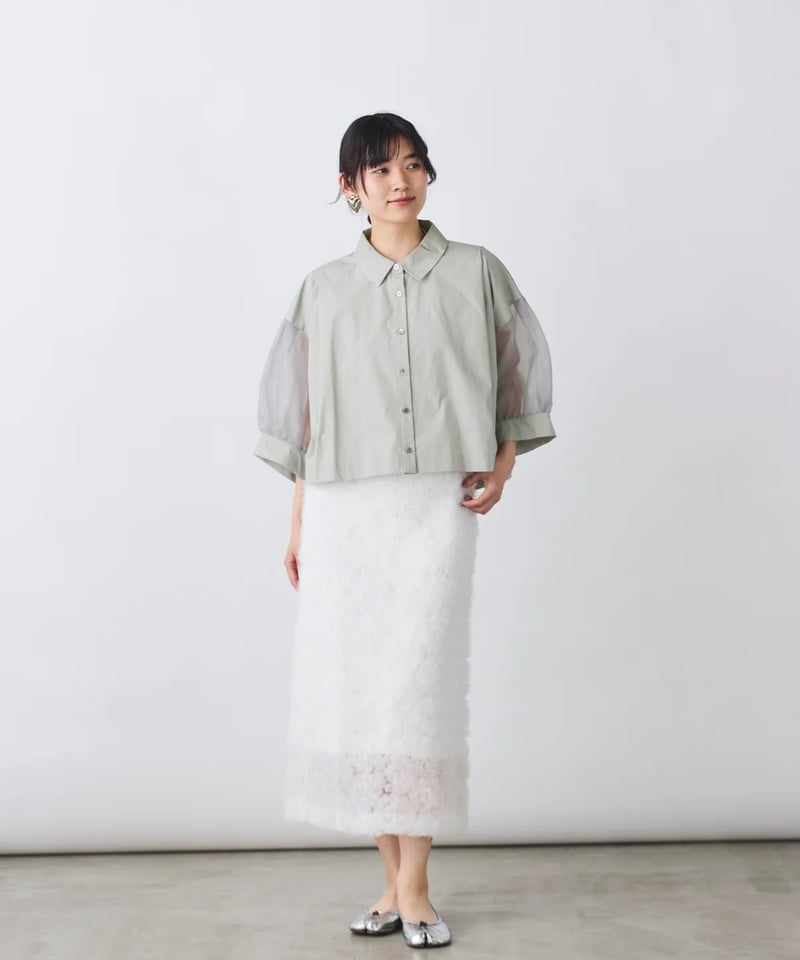 今季新作 完売 TORRAZZODONNA Iラインチュールスカート torrazzo donna（トラッゾドンナ）】Iラインチュールスカート