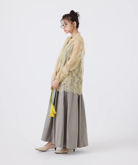 【torrazzo donna（トラッゾドンナ）】フローラルラッセルレースジャケット