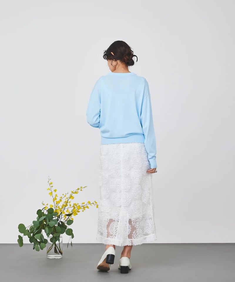 torrazzo donna（トラッゾドンナ）】メッシュ刺繍Iライン