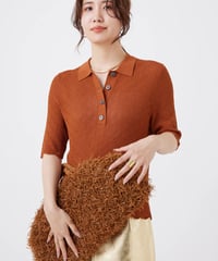 【torrazzo donna（トラッゾドンナ）】ポロサマーニットトップス