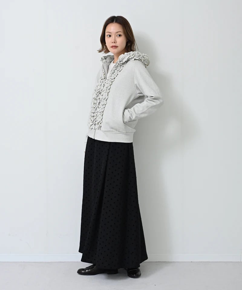 HERENCIA（ヘレンチア）】ラメフリルパーカー | nulla online