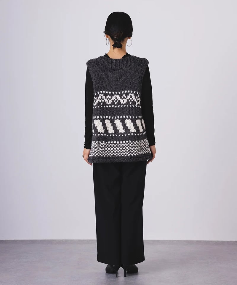 TORRAZZO DONNA グレー ニットベスト GARAGE OF GOOD CLOTHING｜【TORRAZZO DONNA】ハンドニット ベスト