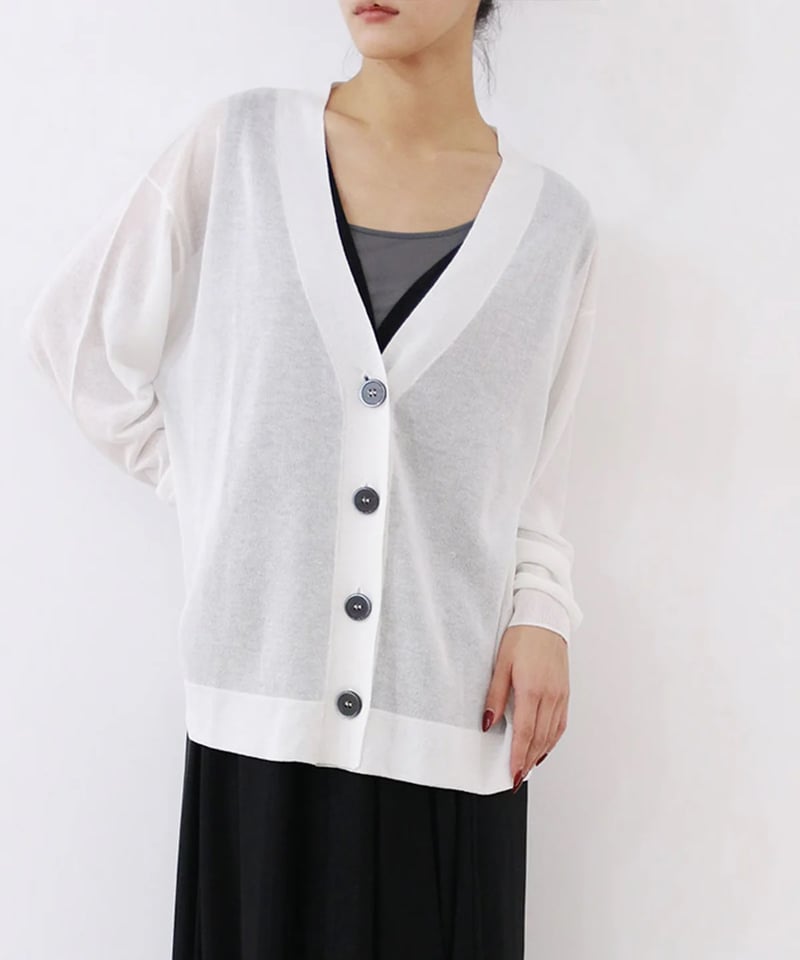 torrazzo donna（トラッゾドンナ）】シースルーラメカーディガン