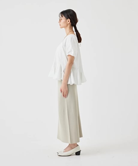【torrazzo donna（トラッゾドンナ）】ハイブリットファブリックトップス