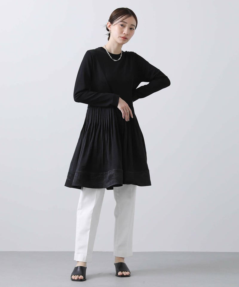 torrazzo donna （トラッゾドンナ）】ニットハイブリッド ブラウス
