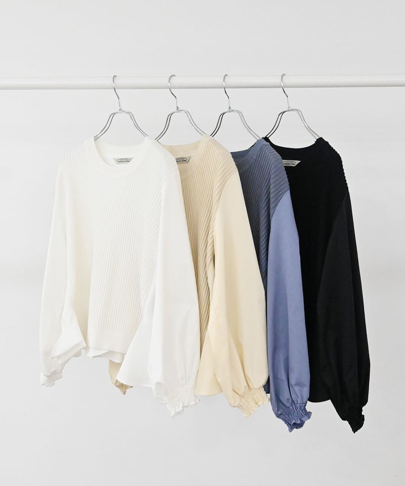 torrazzo donna（トラッゾドンナ）】ニット×ラッフルパーツトップス
