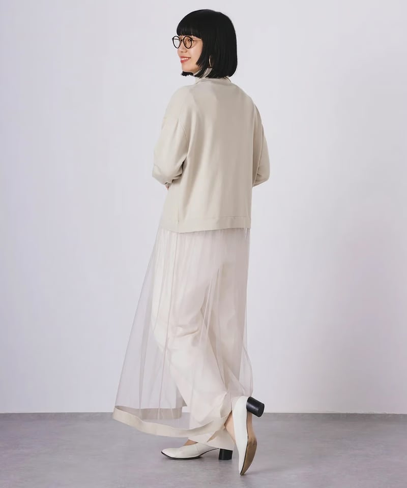 torrazzo donna（トラッゾドンナ）】ニット×チュールワンピース