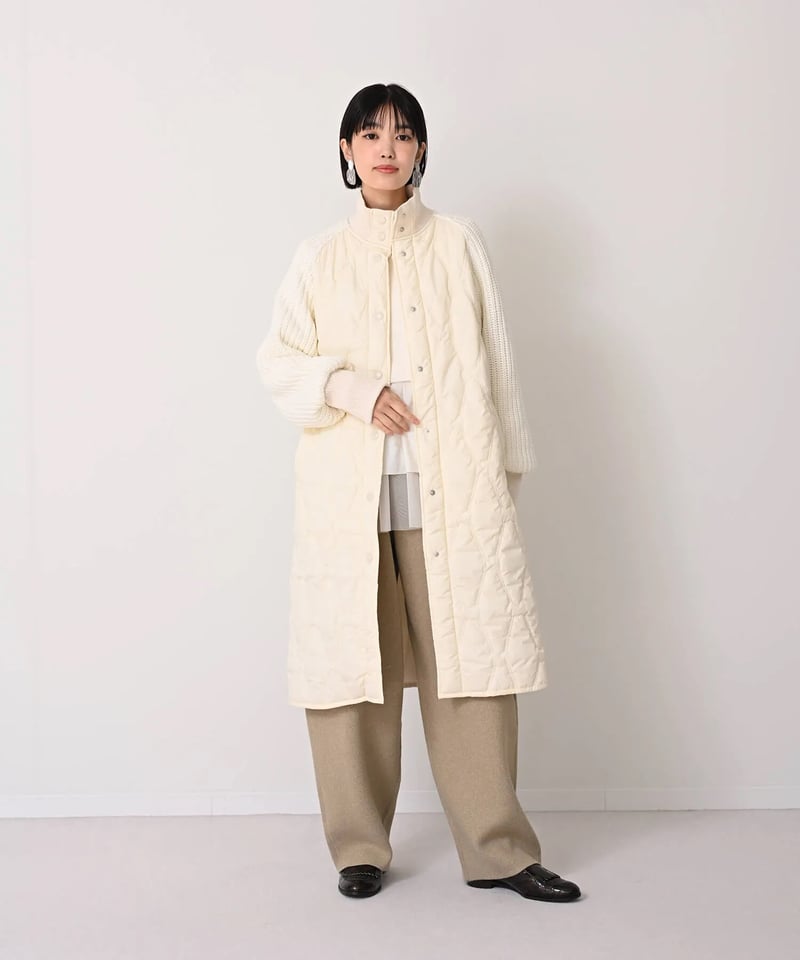 匿名配送】HERENCIA 惜しかっ ヘレンチア ハイネック ダウンコート M