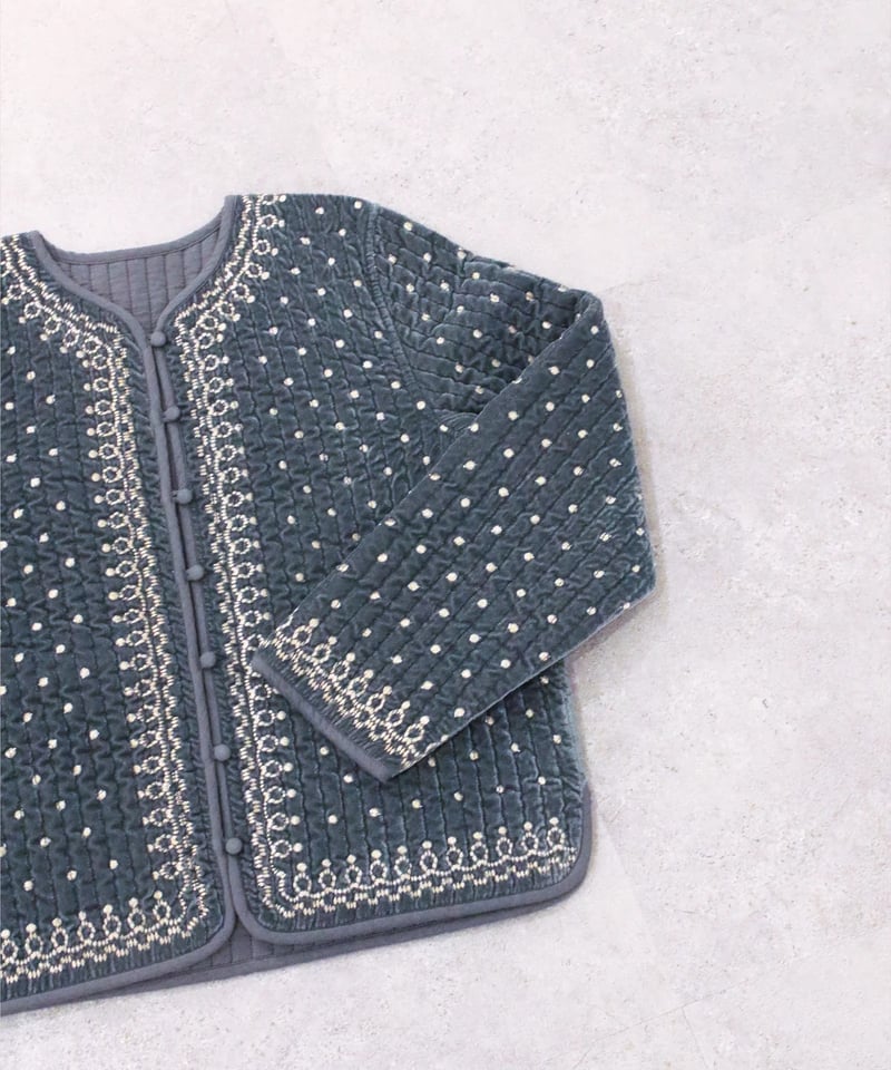 TORRAZZO DONNA 　ヴィンテージ調オリジナル刺繍ジャケット torrazzo donna（トラッゾドンナ）】ヴィンテージ調オリジナル刺繍