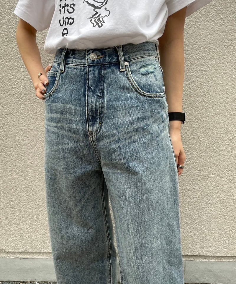 cafune（カフネ）】ソフトコクーンデニムパンツ | nulla online