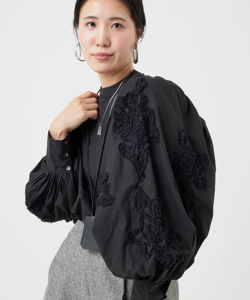 TORRAZZO DONNA ピンタックバッグリボンブラウス トラッゾドンナ 黒 Torrazzo Donna（トラッゾドンナ） ブラウス 6265-571 レディース 2way