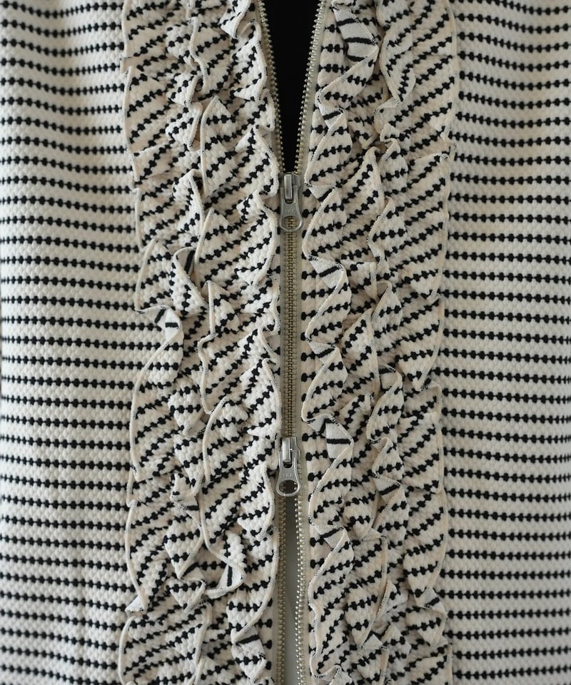 HERENCIA ヘレンチア ラウンドフリルパーカー　ベスト HERENCIA ヘレンチア ラウンドフリルパーカー ベスト送料 無料