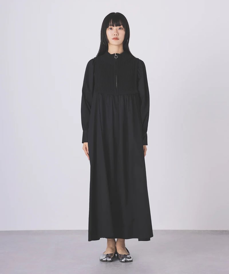 torrazzo donna（トラッゾドンナ）】ブロード布帛マキシワンピース 
