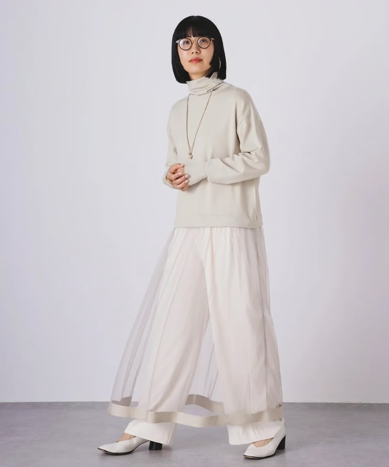 torrazzo donna（トラッゾドンナ）】ニット×チュールワンピース