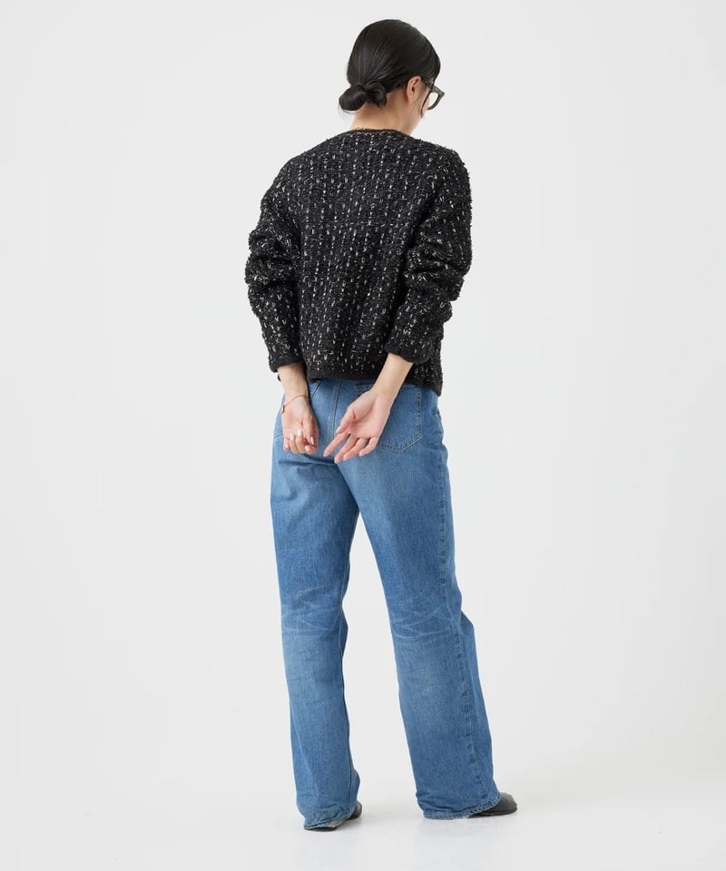 新品タグ付【TORRAZZO DONNA/トラッゾドンナ】ツイードジャケット1 torrazzo donna（トラッゾドンナ）】ツイードニットジャケット