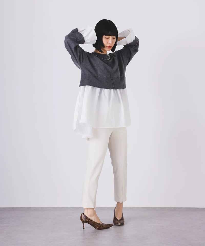 torrazzo donna（トラッゾドンナ）】ニット＆シャツハイブリット